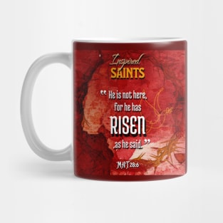 Matthew 28:6 - Bible Verse - Jesus has Risen !! Mug